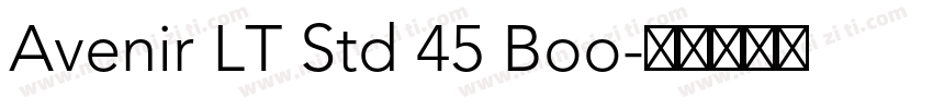 Avenir LT Std 45 Boo字体转换